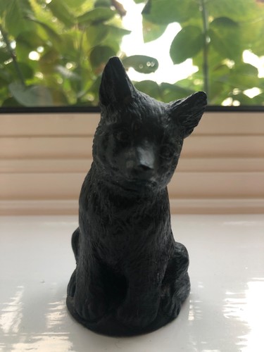 Cute fox cub figurine resin - figurine,