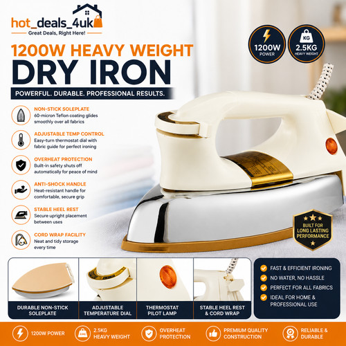 1200w heavy weight - dry, iron