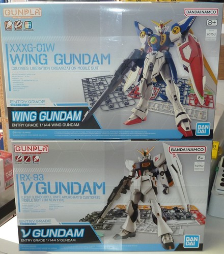 Two boxed gundam - gundam, wing
