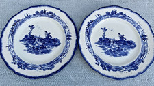 2 Vintage Royal Doulton Blue NORFOLK Windmill  8.5"  Salad Plates