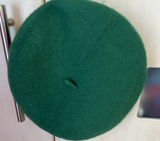 Major Wear Green Beret Hat Pure New Wool Woolmark.  Good Condition
