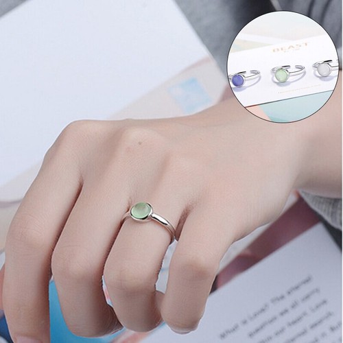 Round stone ring - stone, womens