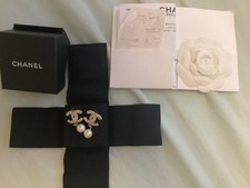 Beautiful Chanel Earrings Purchased From Chanel Bond Street With Receipt (used)