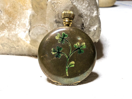 Edwardian locket enamel - locket,