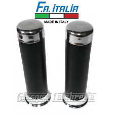 Vespa PX & T5 Scooter 125/150/200 FA Italia BLACK & CHROME HANDLEBAR GRIPS