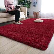 Thick Shaggy Large Rugs Non Slip Hallway Runner Rug Living Room Carpet Soft Pile