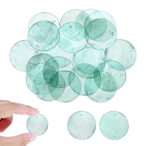 20pcs round capiz sea - 20pcs, shells