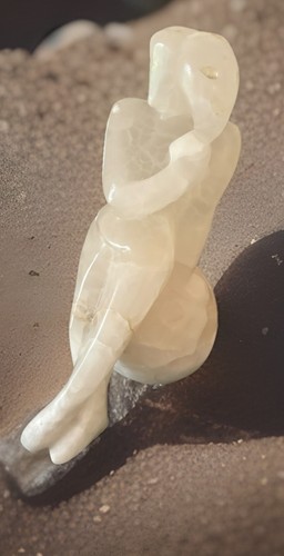 Alabaster marble white lady - alabaster,