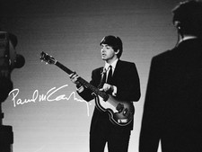 Paul McCartney Signed Autograph 6X4 PHOTO Pre Print Music The Beatles