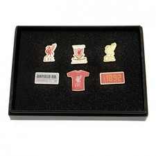 Liverpool FC 6pc Badge Set (football club souvenirs memorabilia)