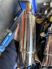 Black Widow Triumph Speed Triple 1050 S R Twin Exhaust Silencer Kit 200mm