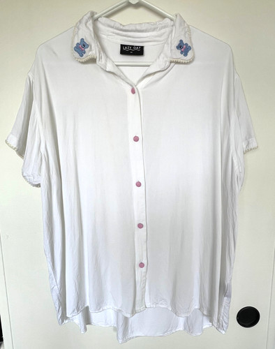 Lazy oaf white button - lazy, shirt