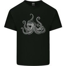 An Octopus Scuba Diver Deep Sea Diving Mens Light Cotton T-Shirt