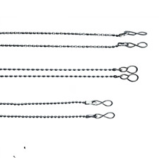 12" Sink & 18" Bath Basin Plug Chains  Chrome Metal Replacement Bathroom Kitchen