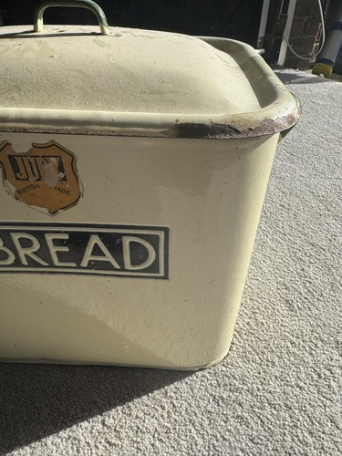 1940s vintage enamel bread - enamel,