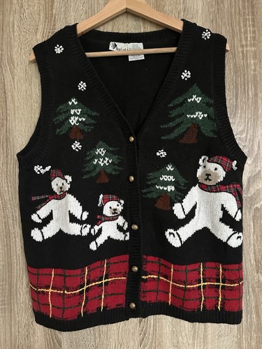 90s vintage christmas - christmas, vest