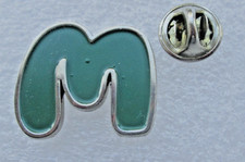 Vintage Macmillan Cancer Support "M"  Enamel Charity Pin Badge