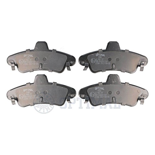 Rear disc brake pad - disc, set