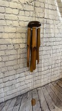 Coconut bamboo windchime - bamboo, plain