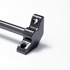 Antique Pewter Stair Rods - 3/8" x 28.5" - Simplicity -  Plain Bracket