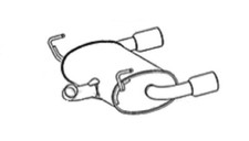 Fits Ford Kuga 2.0TDCi 11/2012-2019 Rear Silencer Back Box Exhaust