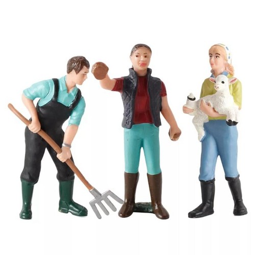 3pcs model toys farmer - 3pcs,