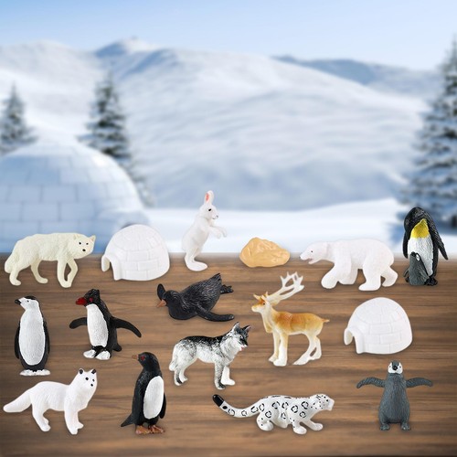 16pcs lifelike arctic - lifelike, animal