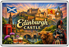 Edinburgh Castle Highland Cow