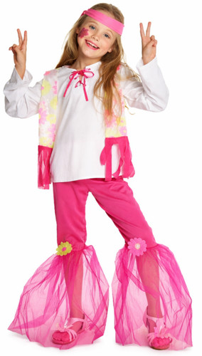 Girls 1970s hippie fancy dress - 1970s,