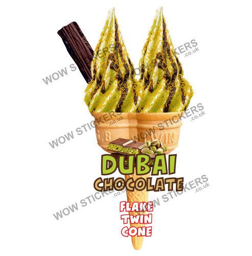 Ice cream van sticker dubai - cream,