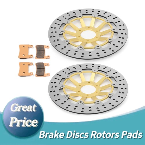 Round front brake discs pads - front,