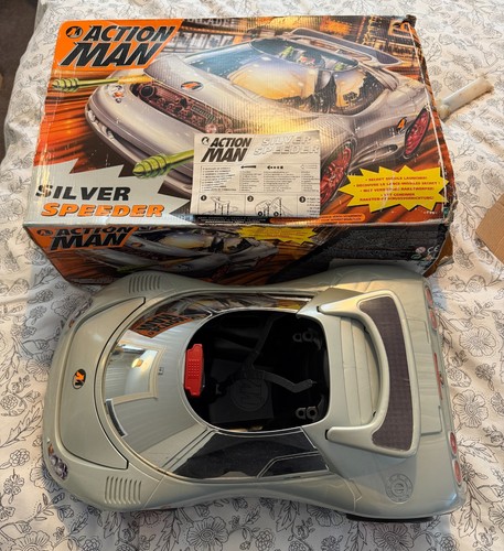 Action man silver speeder car - silver,