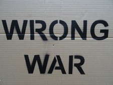 BANKSY wrong war placard &