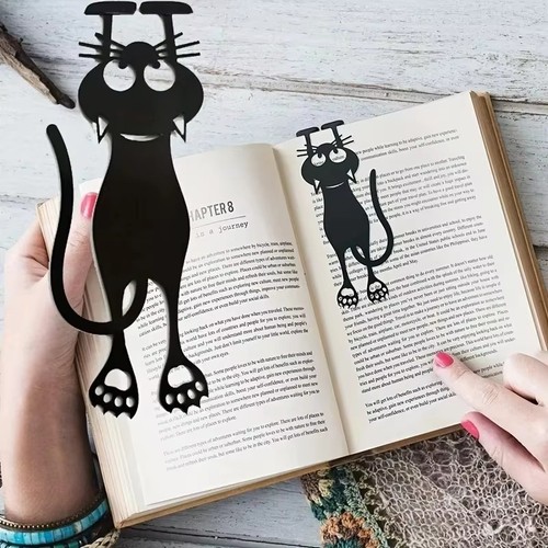 Metal cat bookmark cute - cat,