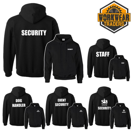 Security black hoodie - black, event