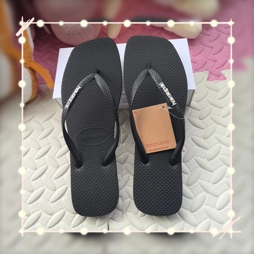 Havaianas black color flip - black,