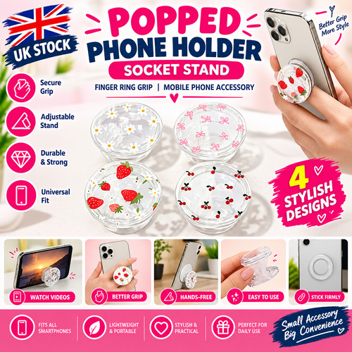 Popped phone holder socket - holder,