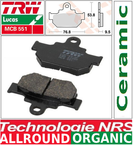 Front brake pads - 2, mcb551