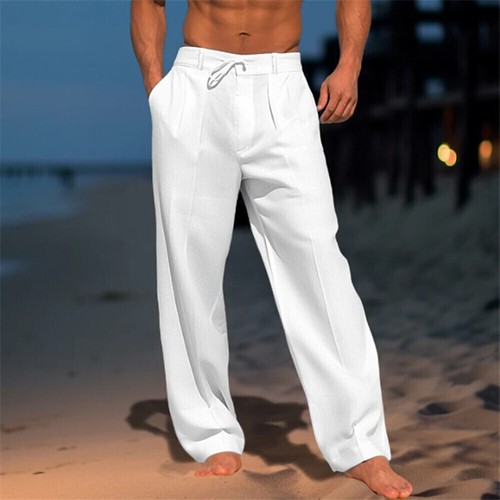 Men straight linen summer - men,