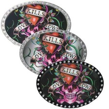 Ed Hardy Leather Belt Antique