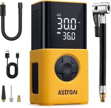 AstroAI Car Tyre Inflator Air Compressor Portable USB Rechargeable Electric Pump