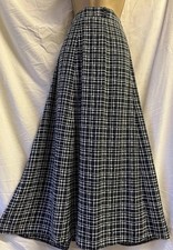 VTGE NAVY BLUE CUPRO LONG MAXI