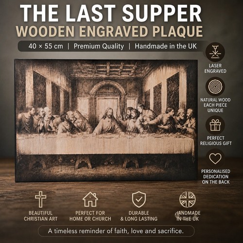 The last supper wood engraving - supper,