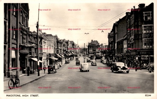 Maidstone high street postcard - maidstone,