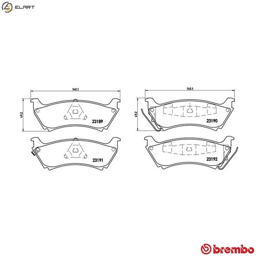 Brake pad set disc - pad,