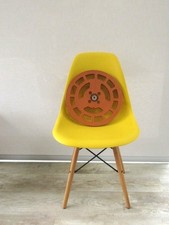 Vintage Cecolite London 1600 orange plastic movie film reel spool empty no case