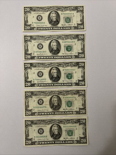 Lot old usa 20 twenty - 5,