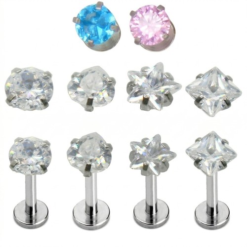 Tragus bars flat back labret - flat,
