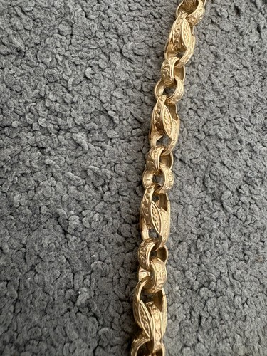 9ct gold belcher - /, solid