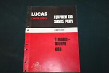 Lucas Equipment & Service Parts Spitfire GT6 TR5PI TR250 TR6 TR6PI Pony(Israel)
